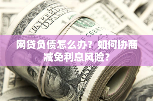 济南网贷负债怎么办？如何协商减免利息风险？