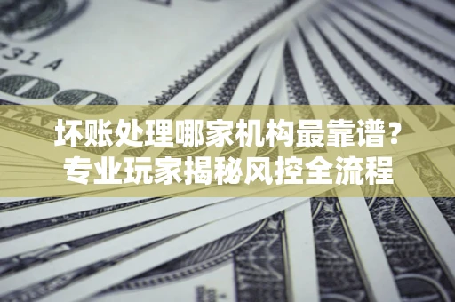 济南坏账处理哪家机构最靠谱？专业玩家揭秘风控全流程
