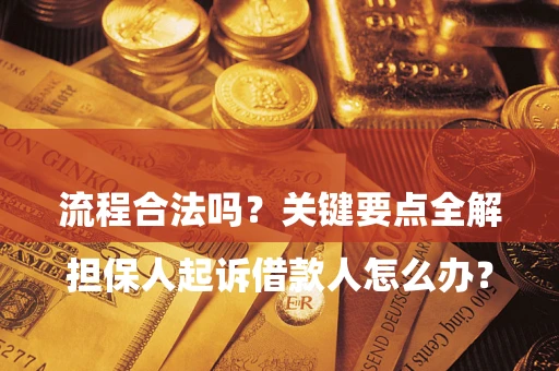 济南

担保人起诉借款人怎么办？流程合法吗？关键要点全解析
